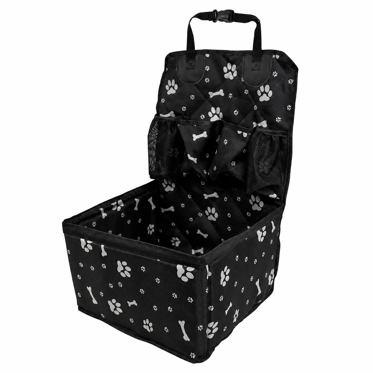 Pet Car Seat with Storage Pockets for Small and Medium Dogs