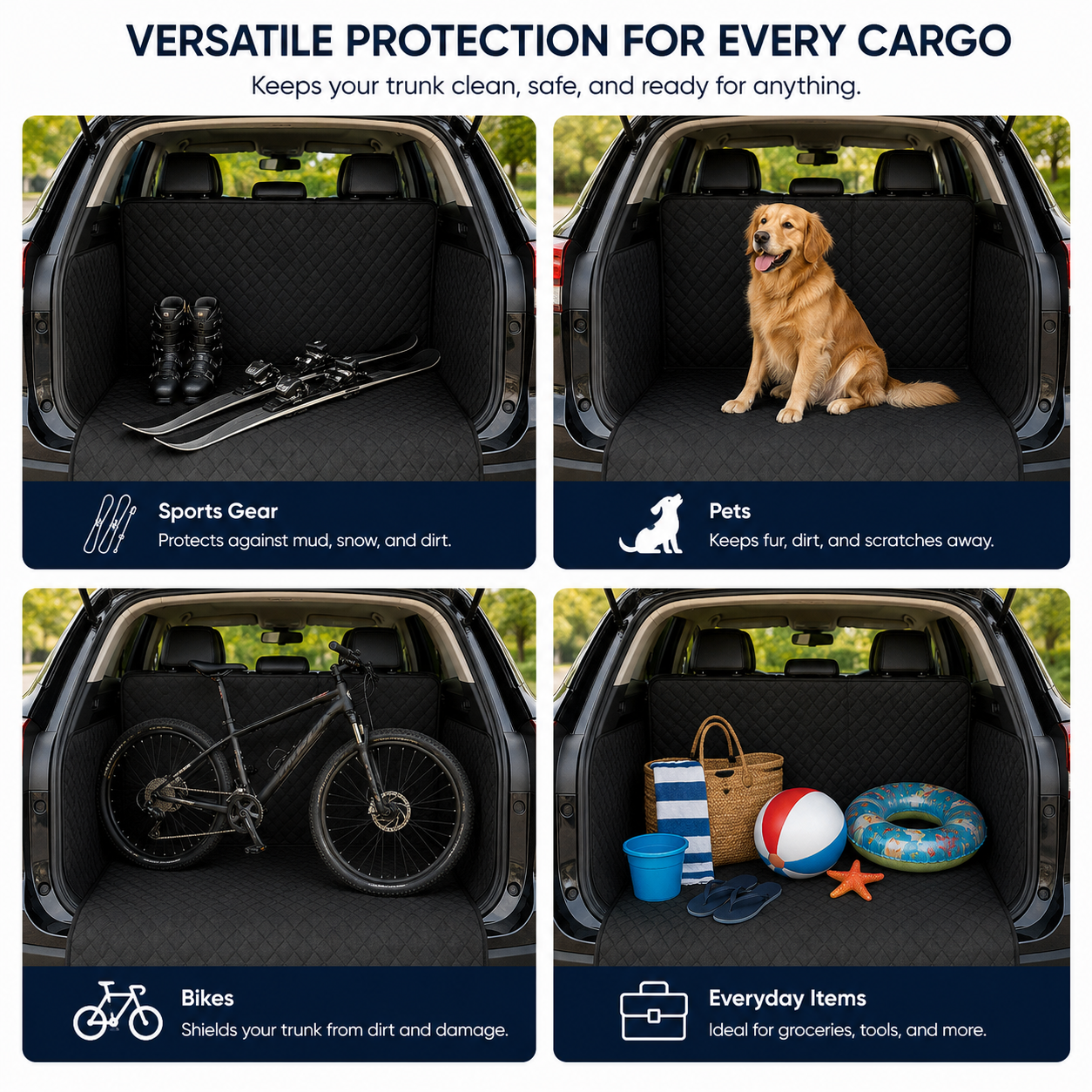 Waterproof Dog Car Seat Cover for SUV Portable Wear Resistant Vehicle Seat Protector
