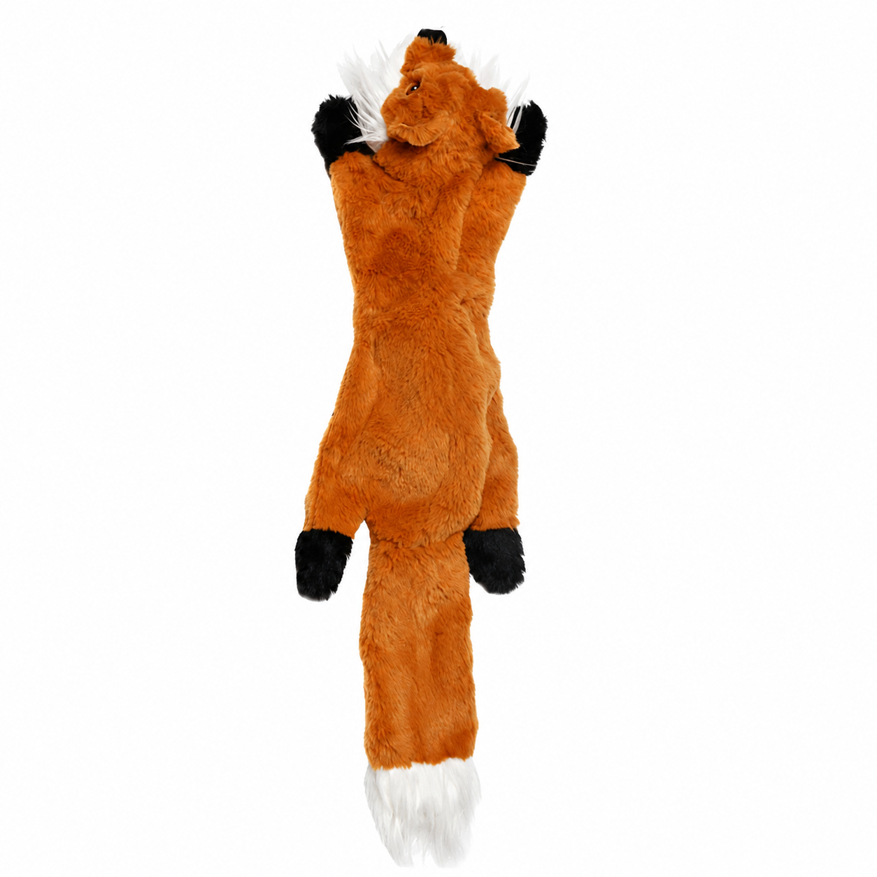 Plush Fox Dog Toy Squeak No Stuffing Chew Toy 45cm