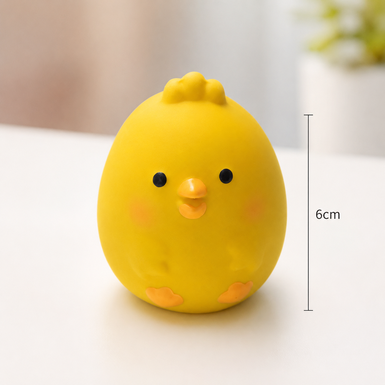 Squeaky Chicken Fun Rubber Pet Toy for Puppies and Dogs