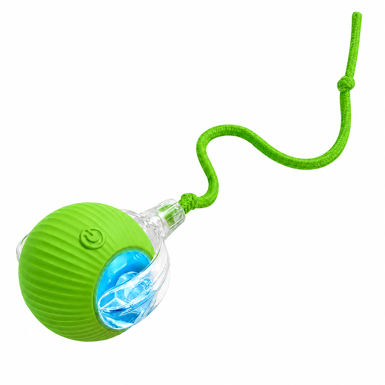 Interactive Automatic Ball with Teaser Stick Cat Toy - Green