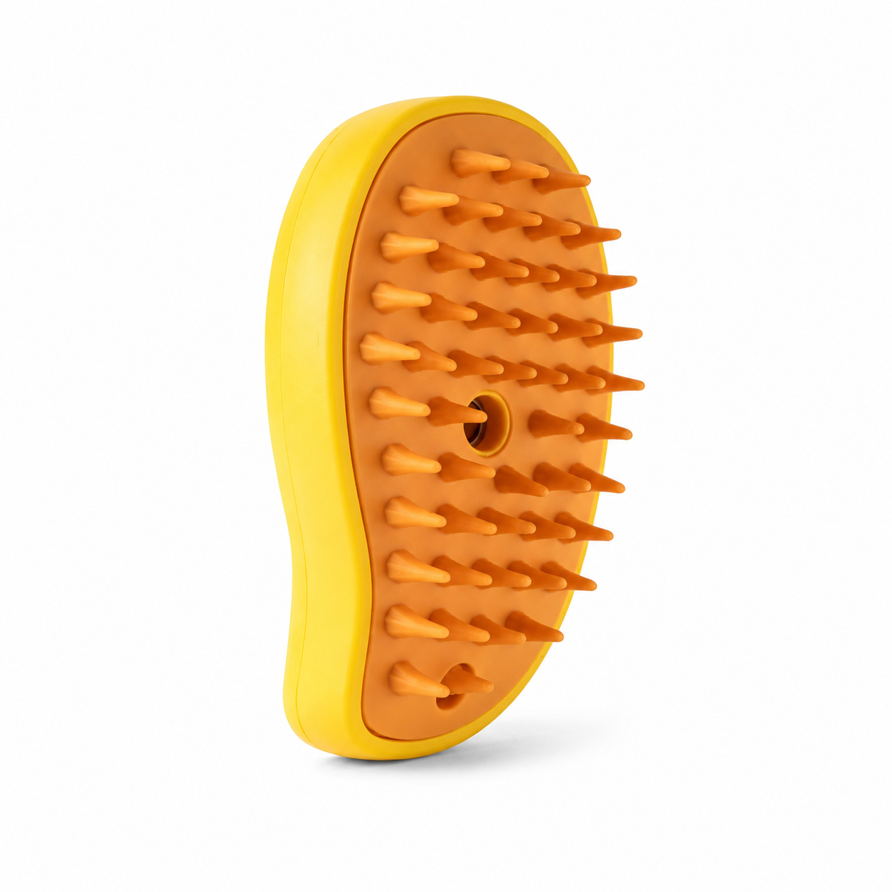 Pet Grooming Brush with Spray and Massage Function Hair Removal Comb for Dogs and Cats - Yellow
