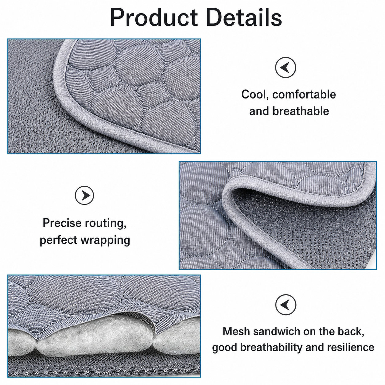 Waterproof Washable Pet Urine Mat Anti Slip Puppy Training Pad for Indoor Use - Grey