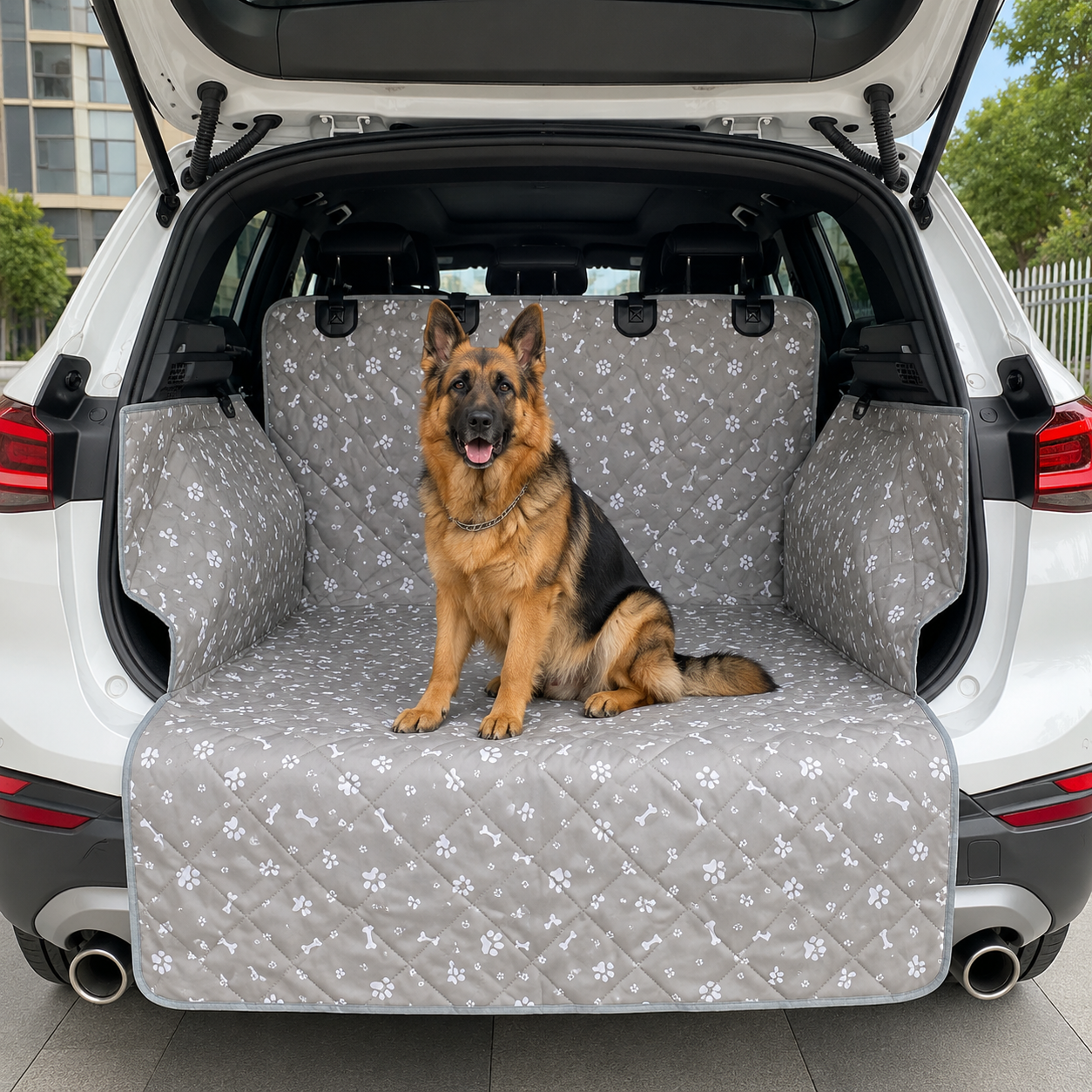 Foldable Waterproof Pet Car Seat Protector for SUVs Sedans and Vans