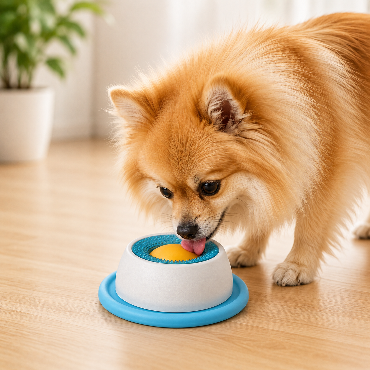 Interactive Pet Slow Feeder Lick Bowl Treat Dispenser for Dogs and Cats