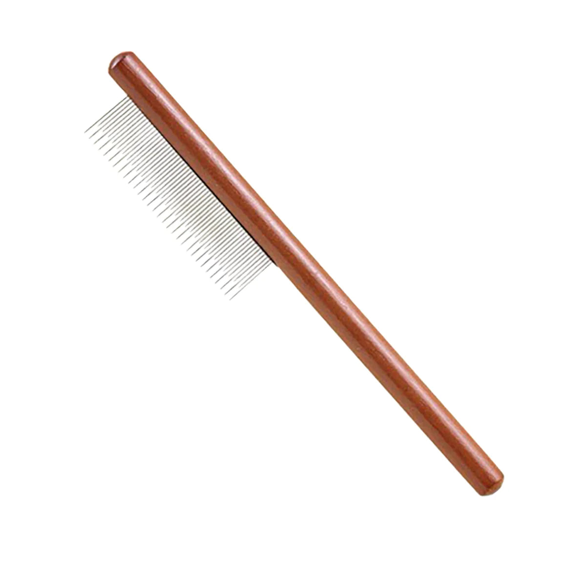 Cat Comb Cat Accessories Stainless Steel Pet Hair Remover Wooden Handle Solid Cat Hair Comb Pet Grooming Dog Brush Cleaning Tool - 20 cm x 4